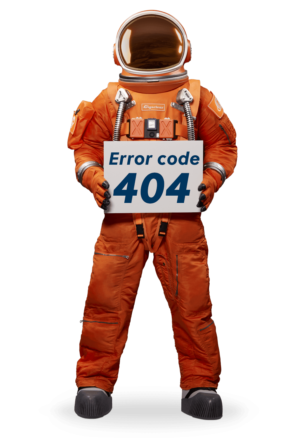 astronaut showing 404 error code