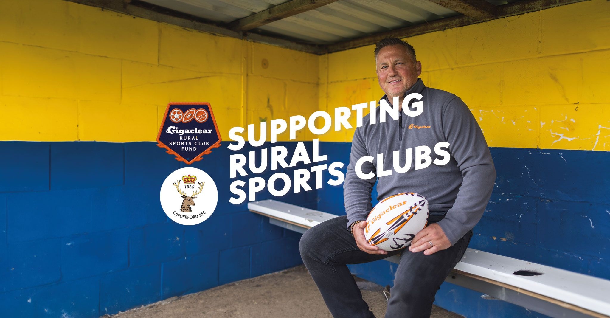 Darren Gough speaking to Gigaclear about his role as the Rural Sports Club Fund ambassador