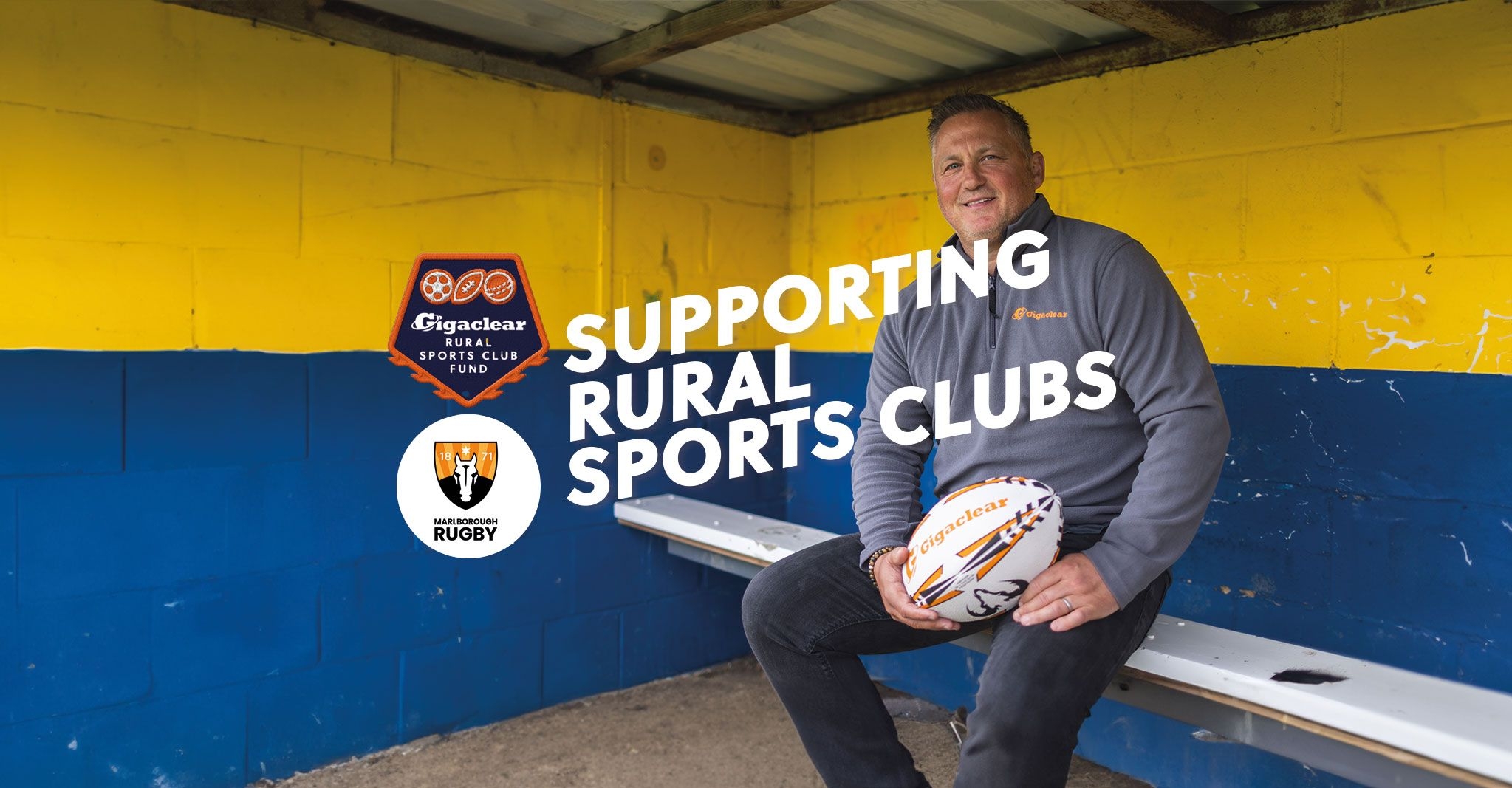 Marlbourough Rugby Club are partnered with the Gigaclear Rural Sports Club fund